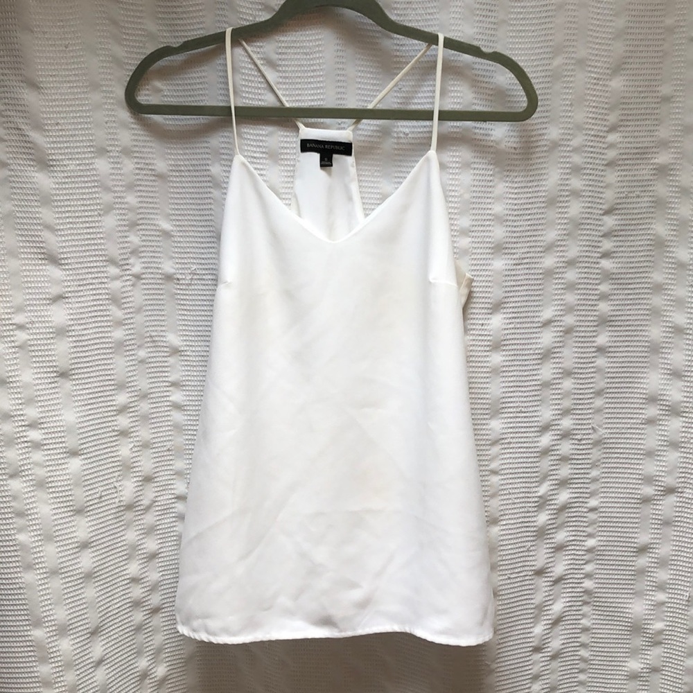 Simple White Banana Republic Blouse